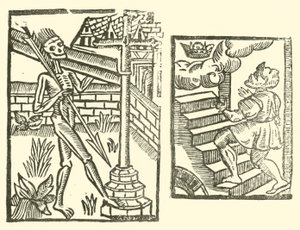 Illustrasjon for The Roxburghe Ballads (tresnitt) av (after) English School