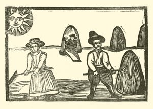 Illustrasjon for The Roxburghe Ballads (tresnitt) av (after) English School