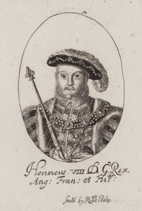 Kong Henry VIII (gravering) av (after) English School