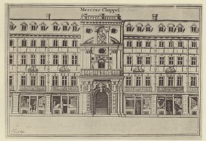 Mercers Chapel, ca 1694 (litho) av (after) English School