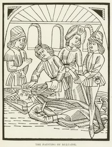 Besvimelsen av Melusine (gravering) av (after) English School
