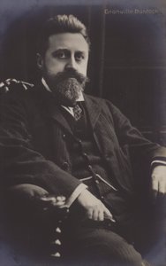 Granville Bantock , britisk komponist (s/hv-bilde) av (after) English photographer