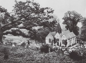 Ribbesford fra Church Hill (s/h-bilde)