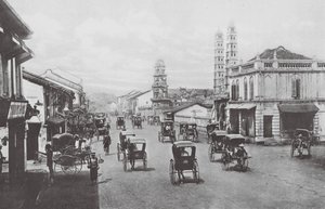Singapore: North Bridge Road (s/h-bilde) av (after) English photographer