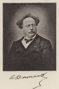 Alexandre Dumas den yngre , fransk forfatter (s/hvitt-bilde) av (after) French Photographer