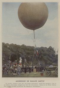 Captive Balloon Ascent (farget bilde) av (after) French Photographer