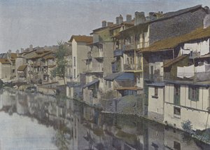 Aurillac, La jordanne (farget bilde) av (after) French Photographer