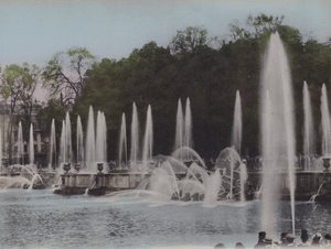 Bassin de Neptune, Bassin of Neptune (farget bilde) av (after) French Photographer