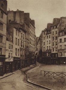 Hjørne av rue Jean-de-Beauvais og rue Lanneau (s/hv-bilde)