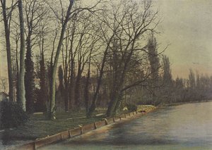 Enghien, Le Lac (farget bilde) av (after) French Photographer