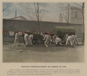 Railway Boarding Crews (farget bilde) av (after) French Photographer