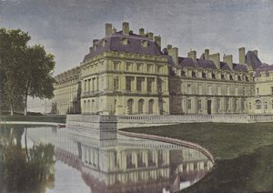 Fontainebleau, gårdsplassen til fontenen (farget bilde) av (after) French Photographer