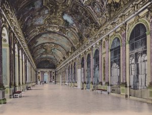 Galerie des Glaces, Glass Gallery (farget bilde) av (after) French Photographer