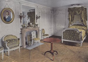 Dronningens soverom (farget bilde) av (after) French Photographer