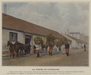The Forage Corvee (farget bilde) av (after) French Photographer