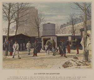 Corvee de Quartier (farget bilde) av (after) French Photographer