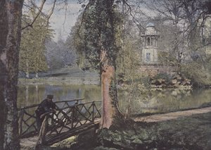 Marlborough Tower og Rustic Bridge (farget bilde) av (after) French Photographer