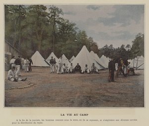 Camp Life (farget bilde) av (after) French Photographer
