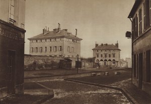 Italias barriere i 1866, med Ledoux-paviljongene (s/hvitt-bilde) av (after) French Photographer