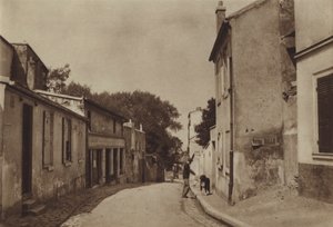 Rue Saint-Vincent (s/hvitt bilde) av (after) French Photographer