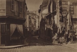 Rue de Lourcine (s/hvitt bilde) av (after) French Photographer