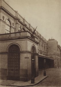 Den gamle operaen i rue Le Peletier (s/hvitt bilde) av (after) French Photographer