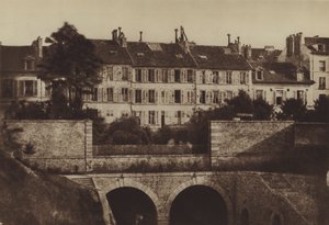 Den gamle Batignolles-tunnelen (s/hvitt bilde) av (after) French Photographer