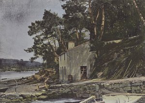 The Loch, ved Auray (farget bilde) av (after) French Photographer
