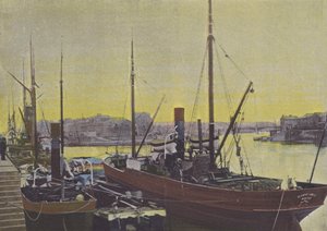 Nantes, La Fosse (farget bilde) av (after) French Photographer