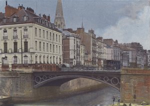 Nantes, Erdre (farget bilde) av (after) French Photographer