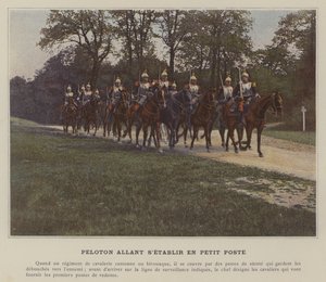 Platoon skal etablere seg i liten post (farget bilde) av (after) French Photographer