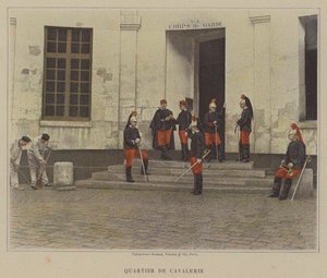 Cavalry Quarter (farget bilde) av (after) French Photographer