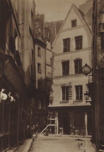Rue Pirouette og Rue Mondetour (s/hvitt bilde) av (after) French Photographer