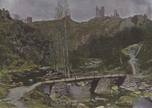 Ruines de Crozant (farget bilde) av (after) French Photographer