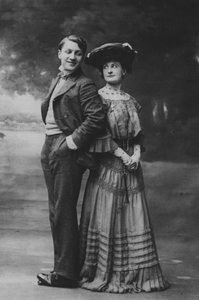 Sacha Guitry og Charlotte Lyses (s/h-bilde)