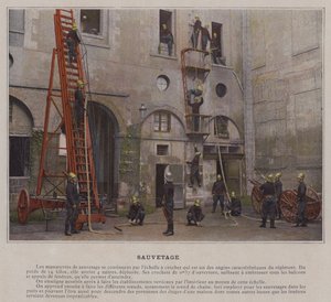 Redning (farget bilde) av (after) French Photographer