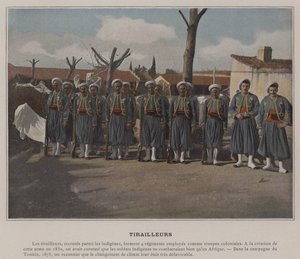 Skirmishers (farget bilde) av (after) French Photographer