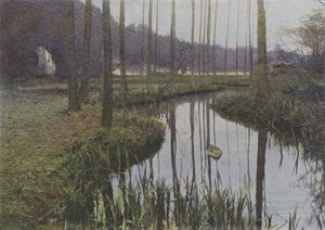 Vaux de Cernay, Le Ruisseau (farget bilde) av (after) French Photographer