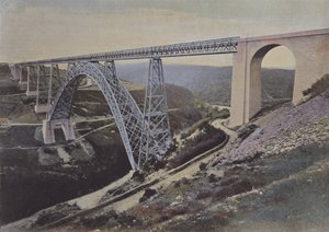Garabit Viaduct (farget bilde) av (after) French Photographer