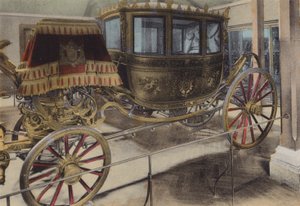 Voiture du Mariage de Napoleon III, vogn av Napoleon III bryllup (farget bilde) av (after) French Photographer