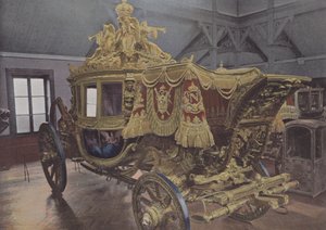 Charles X kroningsbil (farget bilde) av (after) French Photographer