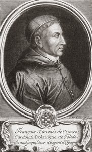 Francisco Jiménez de Cisneros. Portrett av (after) French School