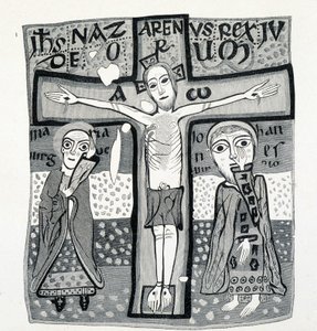 Religiøs kunst, Kristus på korset. 1100-tallet. av (after) French School