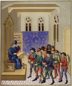 Lærdommen om jordbruk - miniatyrfaksimile fra 1400-tallet av (after) French School