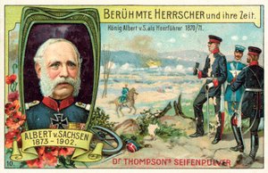 Kong Albert av Sachsen tjente som general under den fransk-prøyssiske krigen av (after) German School