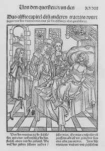 The Book of Cirurgia av Hieronymus Brunschwig (litho) av (after) German School