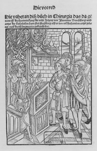 The Book of Cirurgia av Hieronymus Brunschwig (litho) av (after) German School