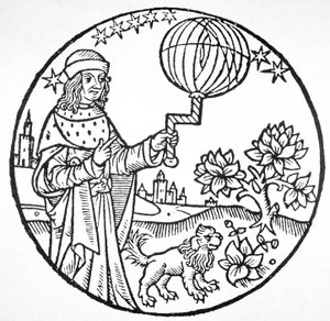 Ideell portrett av Aristoteles (384-322 f.Kr.), kopi av en illustrasjon fra 
