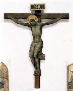 Krusifiks (tempera på tre)
