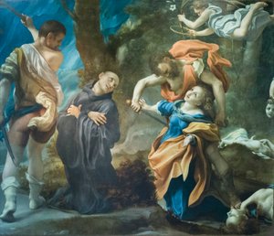 Martyrium von St. Placidus, Flavia, Eutychius und Victorinus, ca. 1524 von (c.1489-1534) Correggio